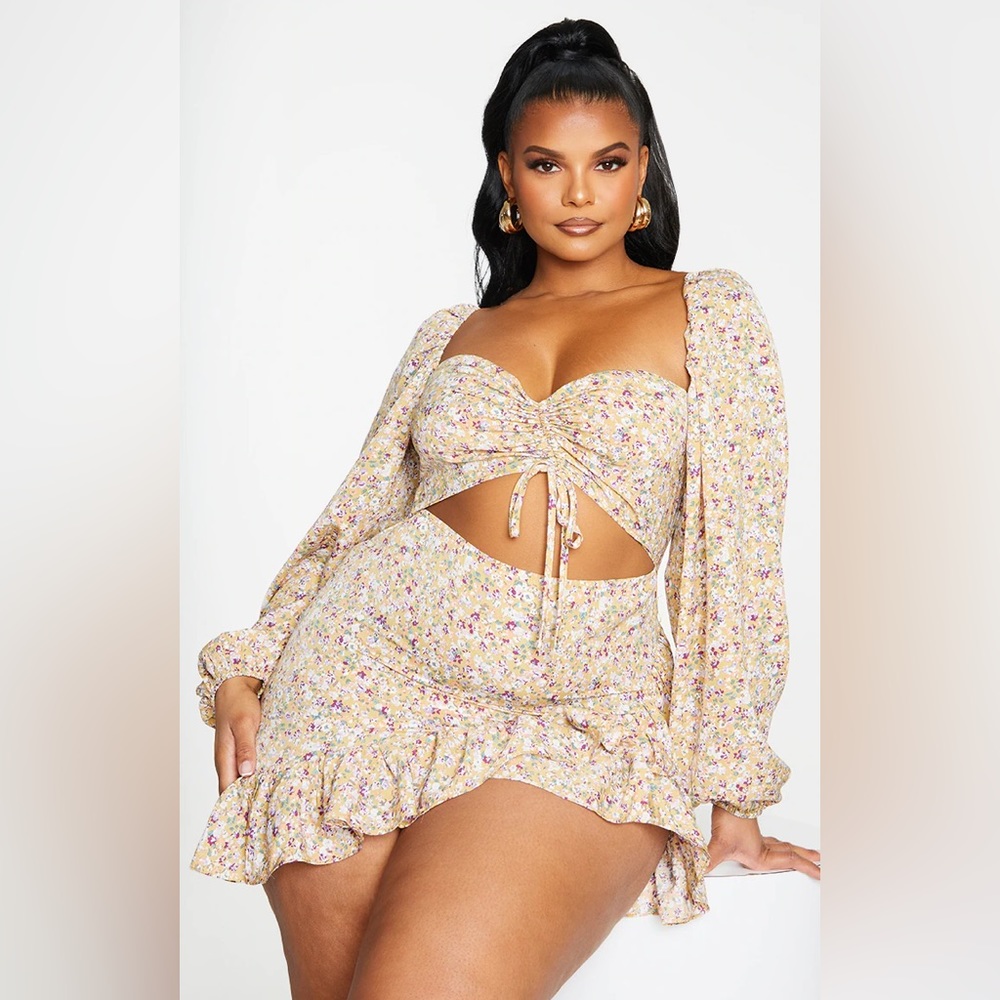 Nwot boohoo plus size 16 mini dress